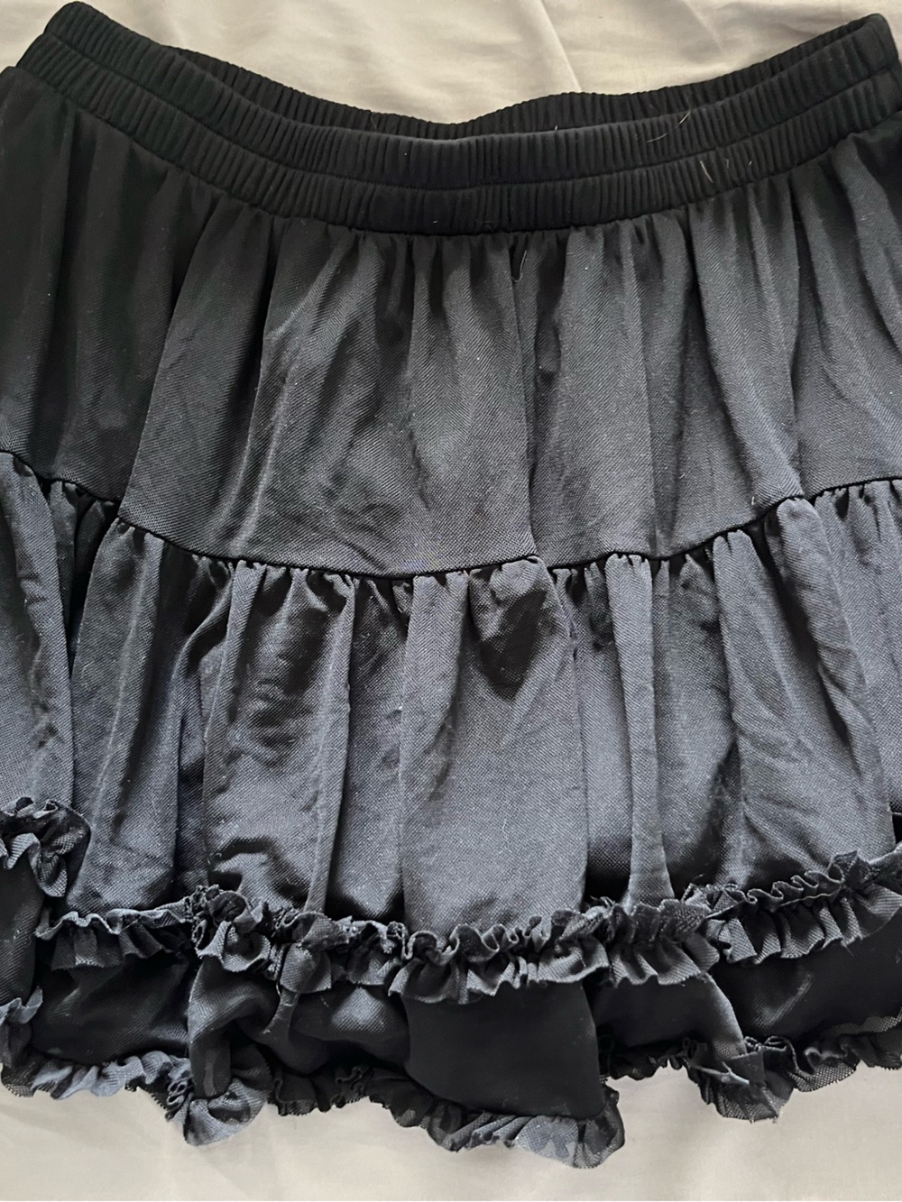Miss Selfridge Black Tiered Ruffle Mini Skirt